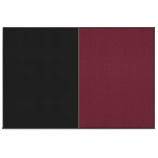 Enclosed Corkboard, 1 Door, 72"x36", 4" Fra, UV3404-BRONZE-FORBO